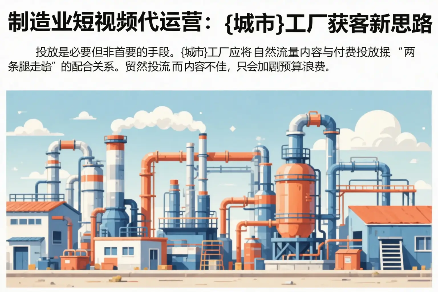 制造业短视频代运营：金昌工厂获客新思路