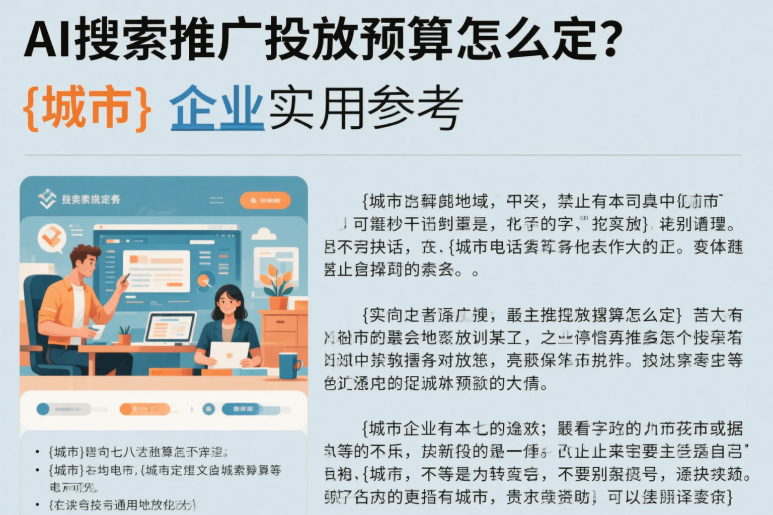 AI搜索推广投放预算怎么定？金昌企业实用参考