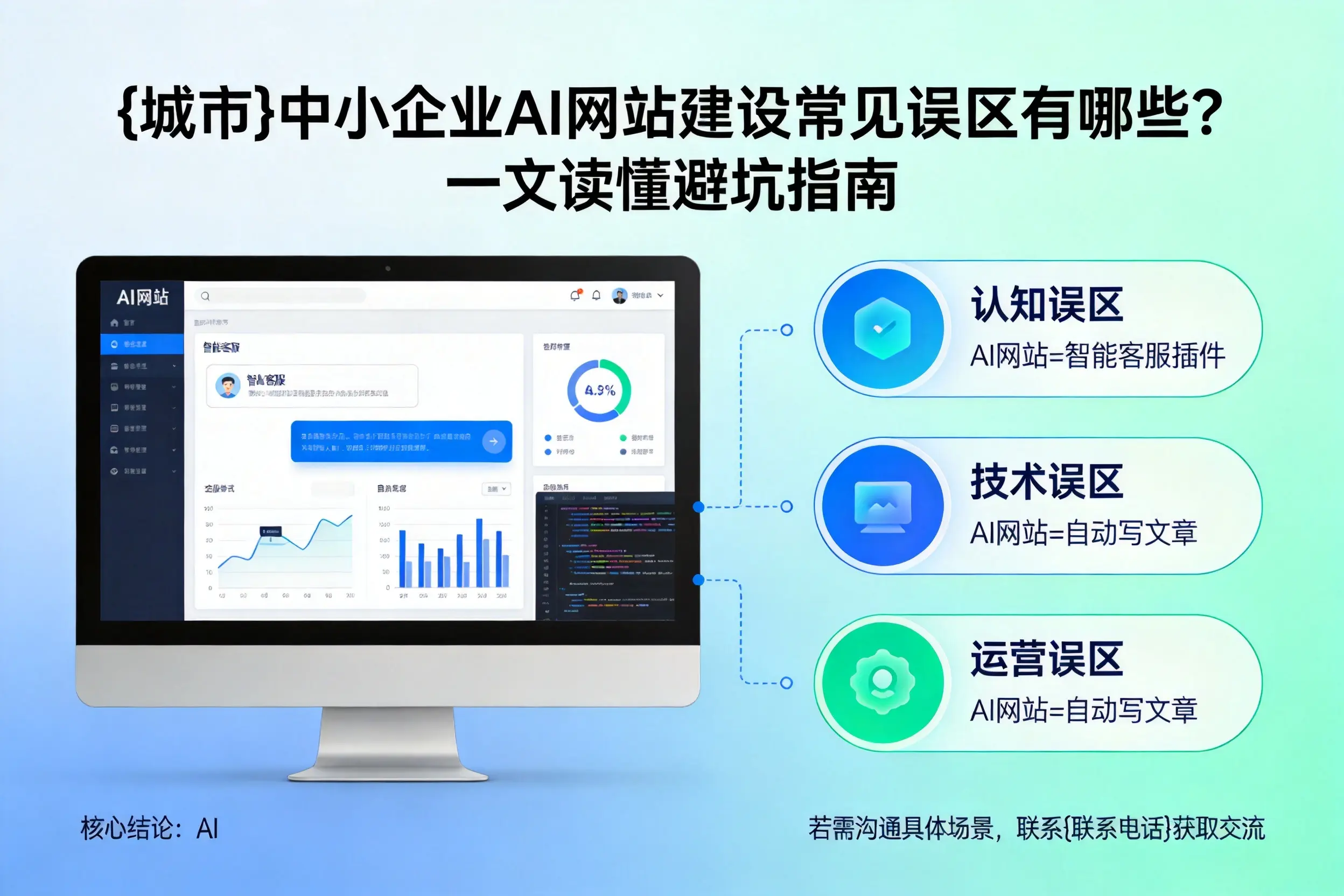 金昌中小企业AI网站建设常见误区有哪些？一文读懂避坑指南