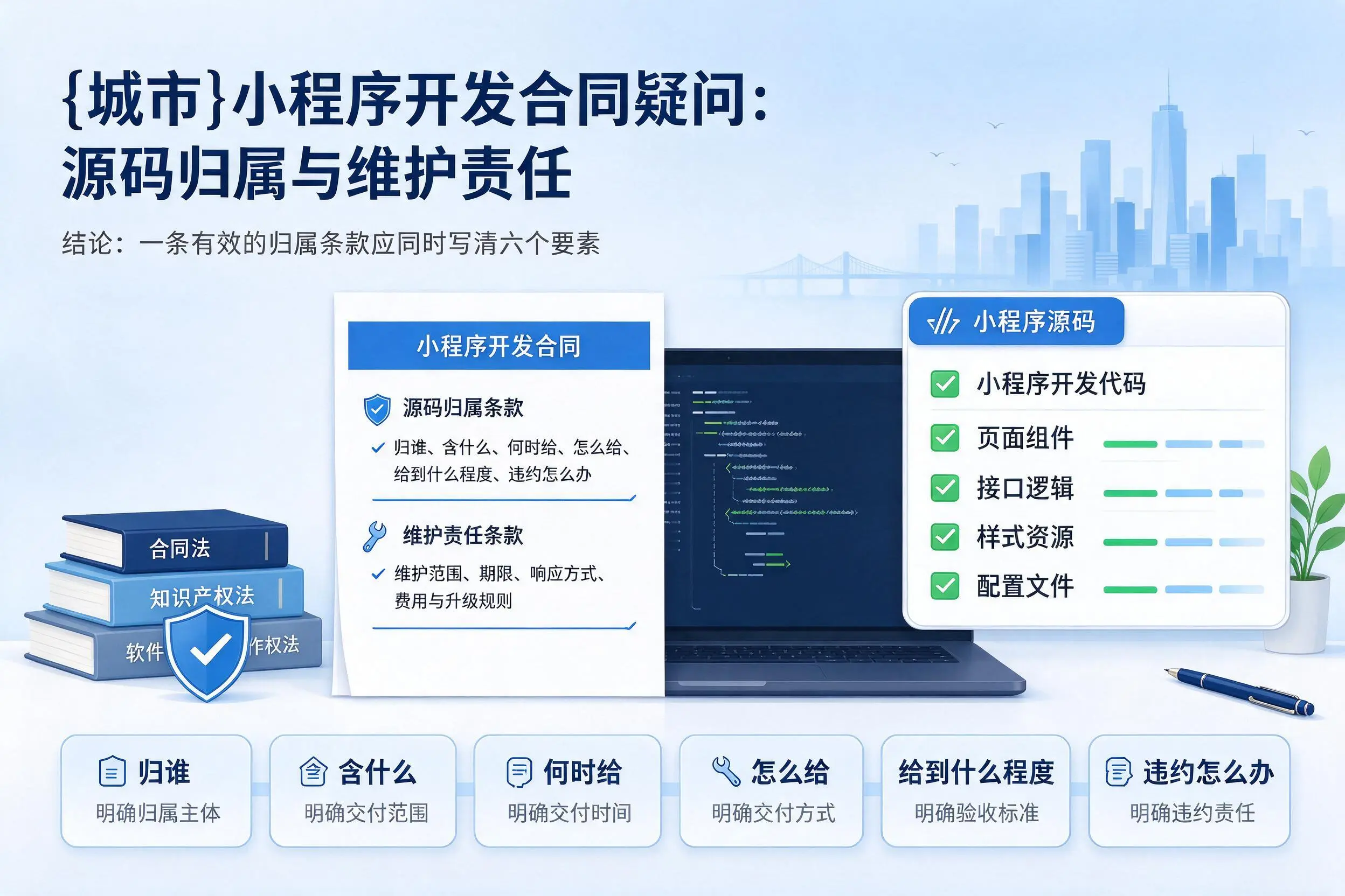 金昌小程序开发合同疑问：源码归属与维护责任