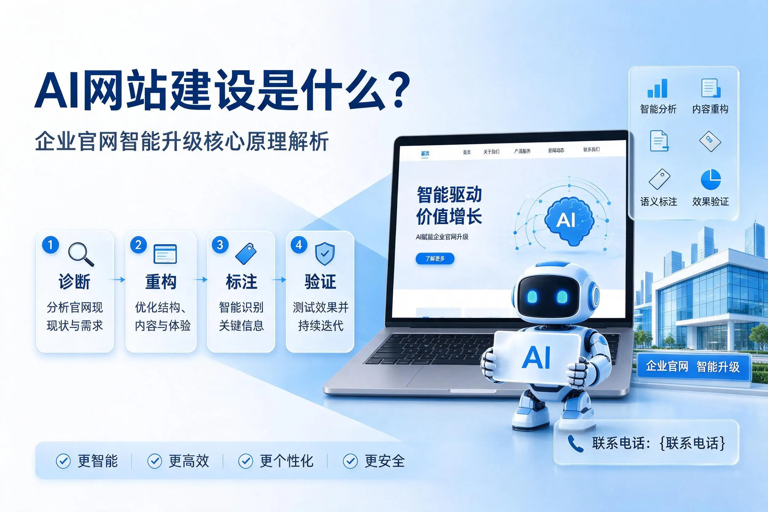 AI网站建设是什么?金昌企业官网智能升级核心原理解析